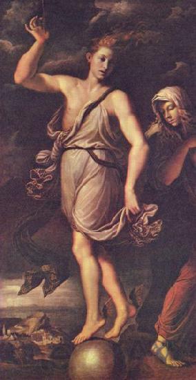 Girolamo da Carpi Gelegenheit und Reue France oil painting art